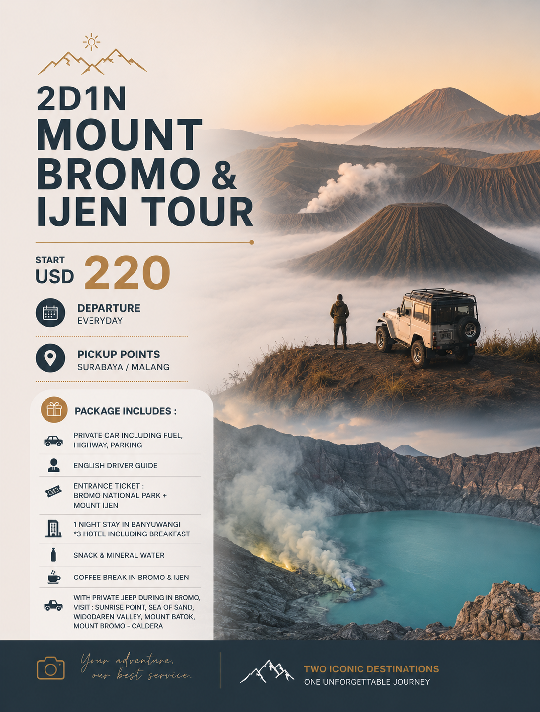 2D1N MOUNT BROMO & IJEN TOUR