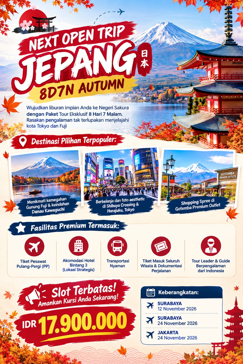 8D7N Japan Autumn Black Friday Sale
